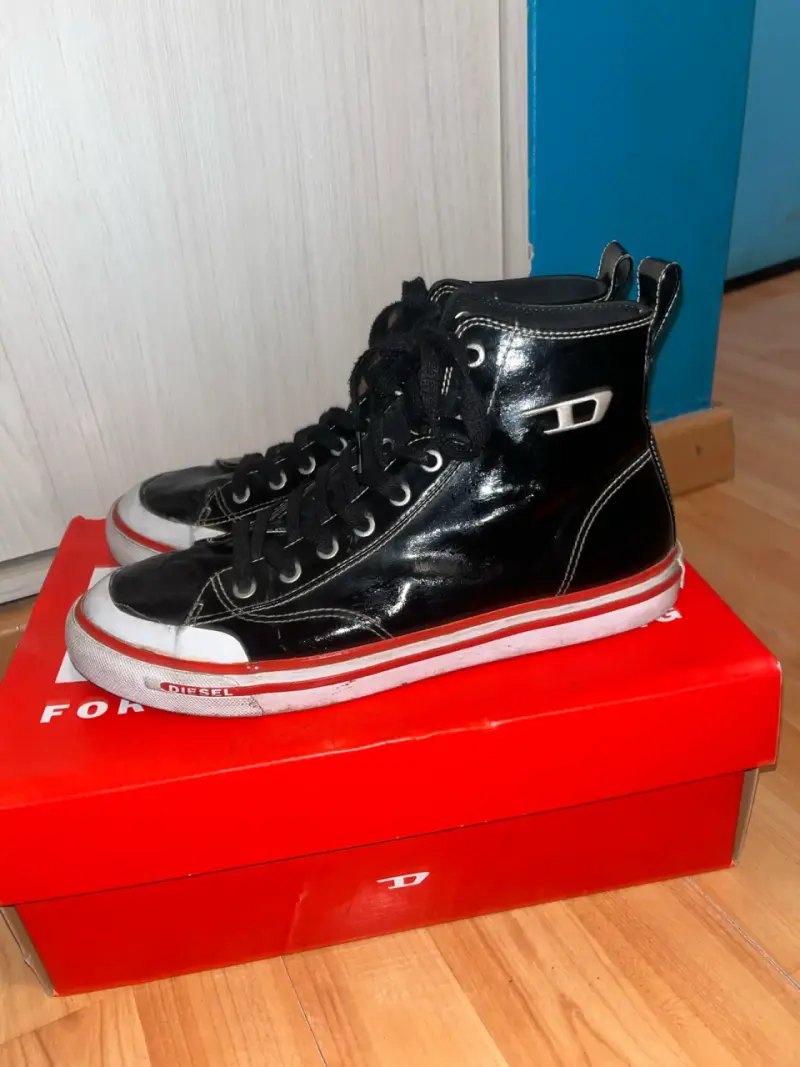 Zapatillas negras Diesel S-Athos Mid para hombre - 3