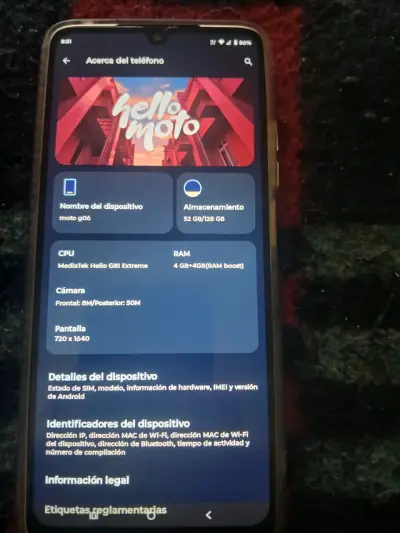 Smartphone Motorola Moto G06 con 128GB y 4GB RAM - miniatura 3