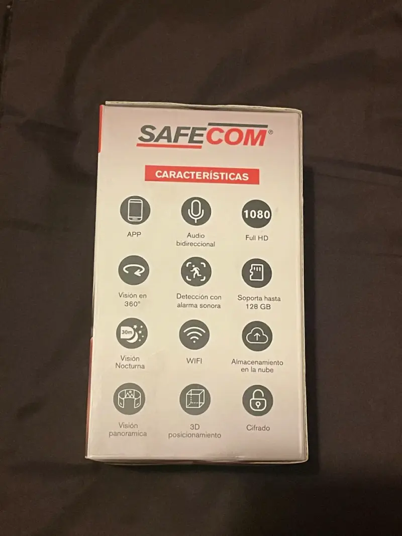 Cámara de Seguridad Safecom WiFi 360° HD - 2