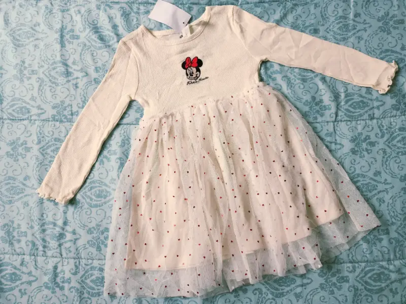 Vestido infantil Minnie Mouse con tul