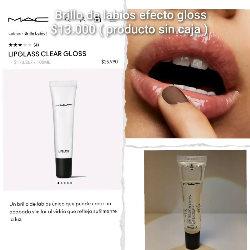 Brillo de labios MAC Lipglass Clear Gloss - 1