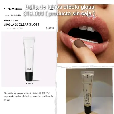 Brillo de labios MAC Lipglass Clear Gloss - miniatura 1