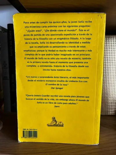 Libro 'El Mundo de Sofía' de Jostein Gaarder - miniatura 4