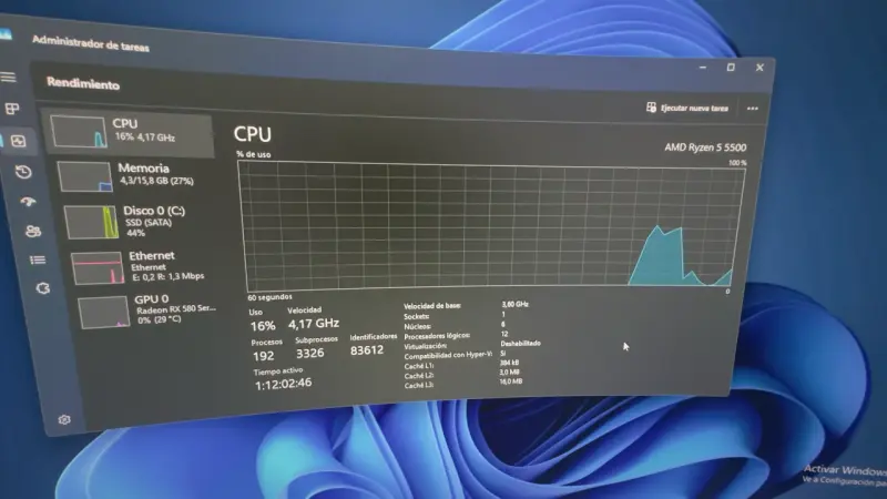 PC Gamer con AMD Ryzen 5 5500 y 16GB RAM - 2