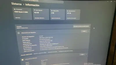PC Gamer con AMD Ryzen 5 5500 y 16GB RAM - miniatura 3