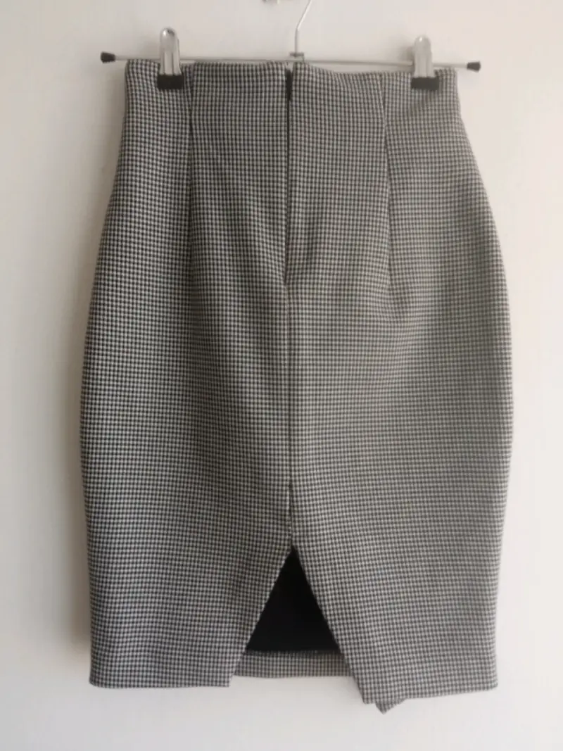 Falda lápiz de pata de gallo H&M - 2