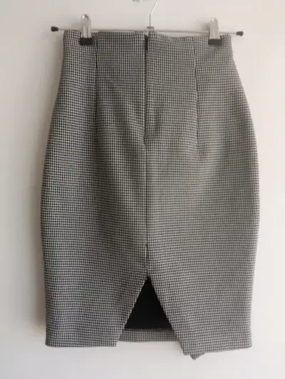 Falda lápiz de pata de gallo H&M - miniatura 2