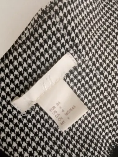 Falda lápiz de pata de gallo H&M - miniatura 3