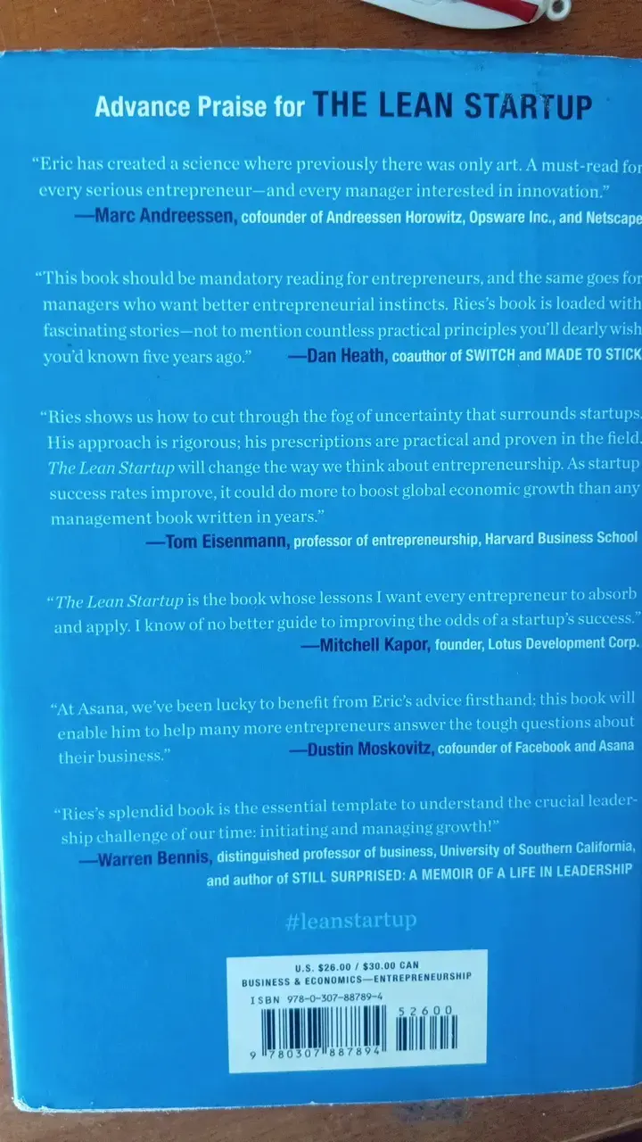 Libro The Lean Startup de Eric Ries - 2