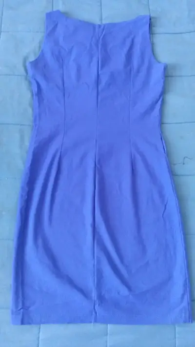 Vestido azul sin mangas elegante talla M - miniatura 3