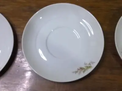 Platos de porcelana con diseño floral - miniatura 1