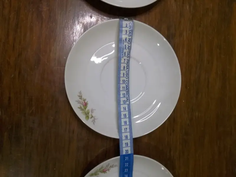 Platos de porcelana con diseño floral - 3