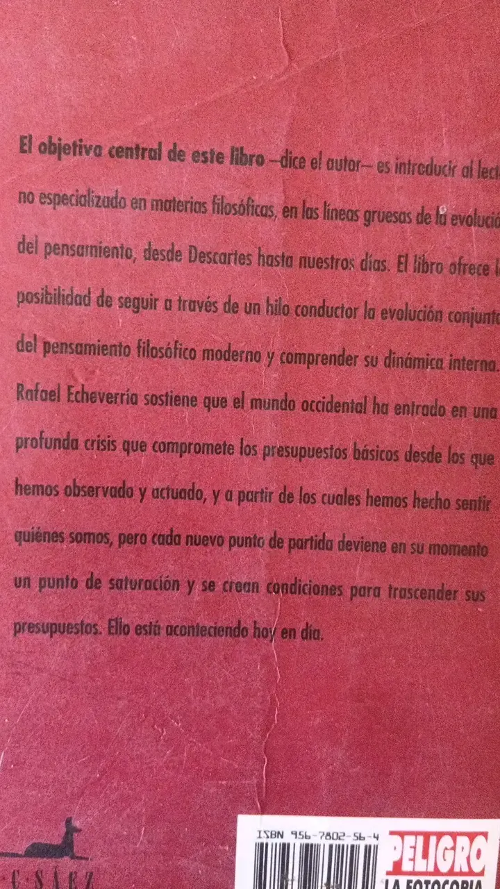 Libro El Búho de Minerva de Rafael Echeverría - 2