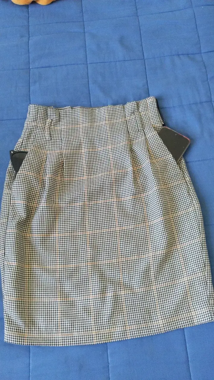 Falda a cuadros H&M talla 34 - 4