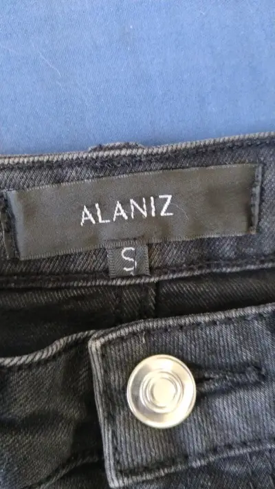 Falda de mezclilla gris Alaniz talla S - miniatura 3
