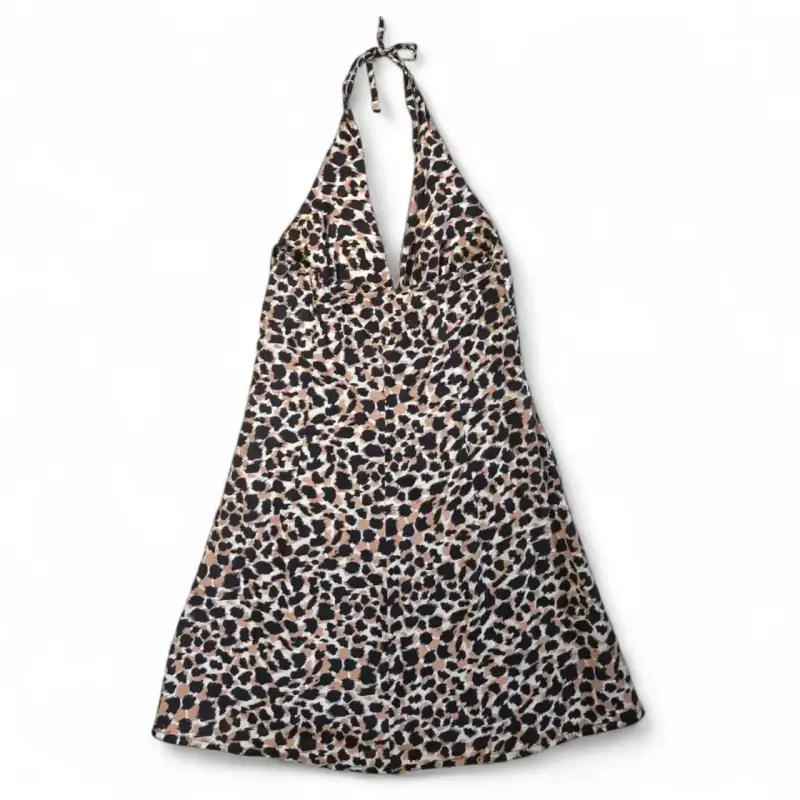 Vestido Halter Animal Print H&M Talla S - 2