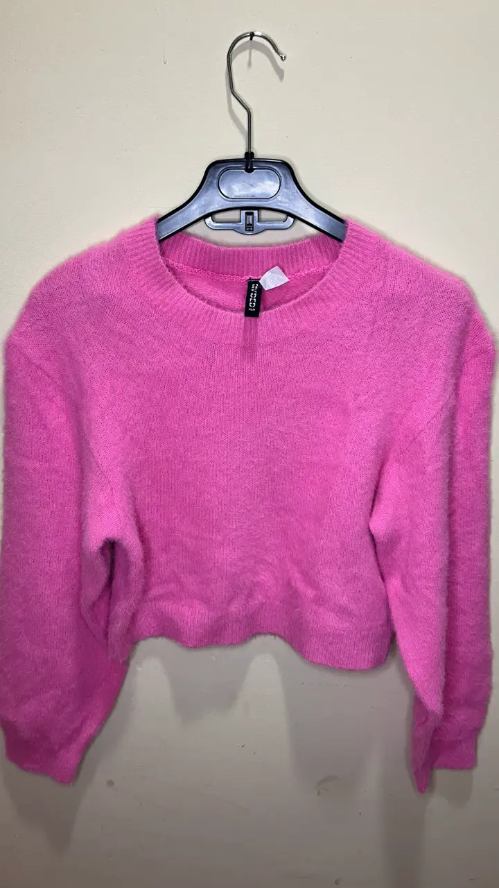Suéter rosa H&M de lana suave - 1
