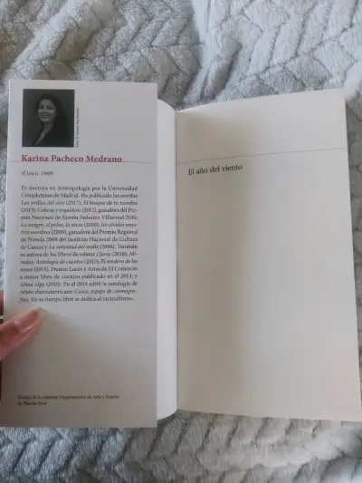 Libro 'El año del viento' - Karina Pacheco Medrano - miniatura 3