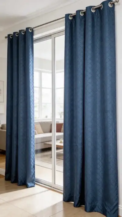 Cortinas satinadas de colores variados - miniatura 1