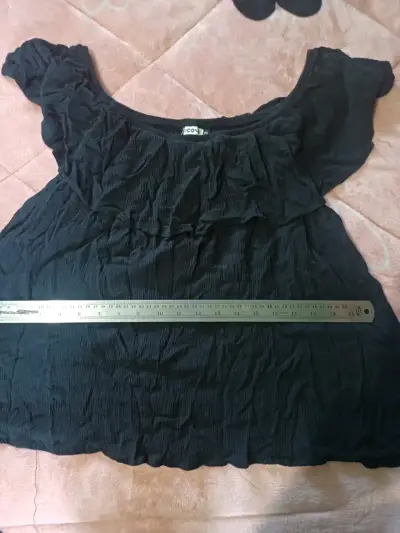 Blusa negra de mujer talla XXL - miniatura 1