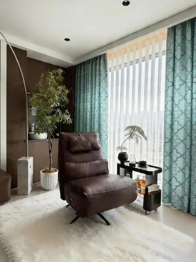 Cortinas satinadas de colores variados - miniatura 4