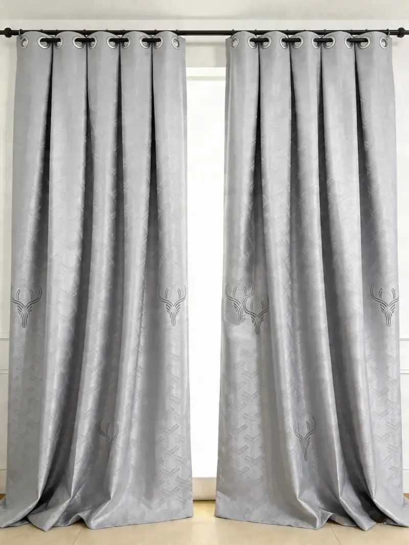 Cortinas satinadas de colores variados - 6