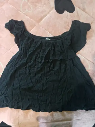 Blusa negra de mujer talla XXL - miniatura 4