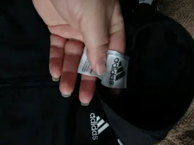 Chaqueta deportiva negra Adidas con franjas - miniatura 3