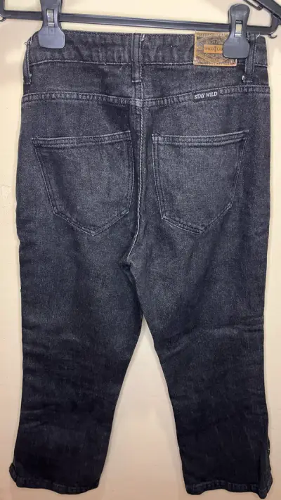 Jeans negros Wild Lama con botones laterales - miniatura 4
