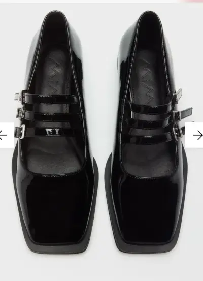 Zapatos planos negros marca MIM mujer - miniatura 2