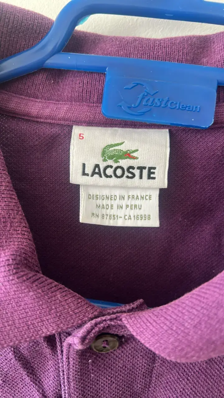 Polera Polo Lacoste Morada Hombre - 2
