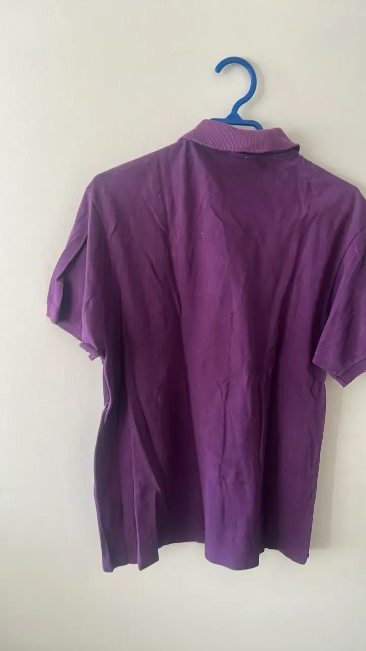 Polera Polo Lacoste Morada Hombre - 4