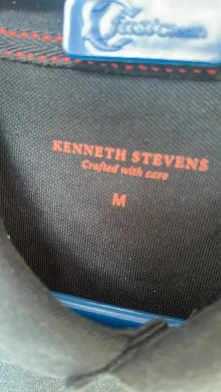 Polera Polo Azul Kenneth Stevens Talla M - 2