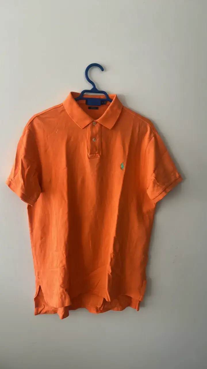 Polera Polo Ralph Lauren Naranja Talla L - 1