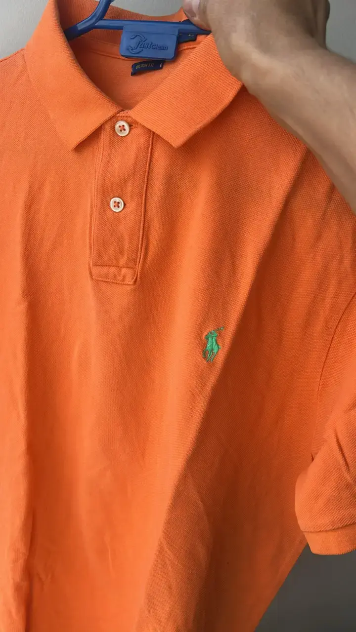 Polera Polo Ralph Lauren Naranja Talla L - 3