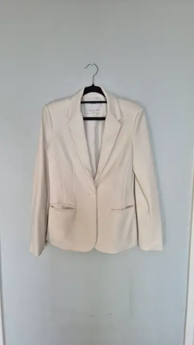 Blazer beige Alaniz corte clásico - miniatura 1