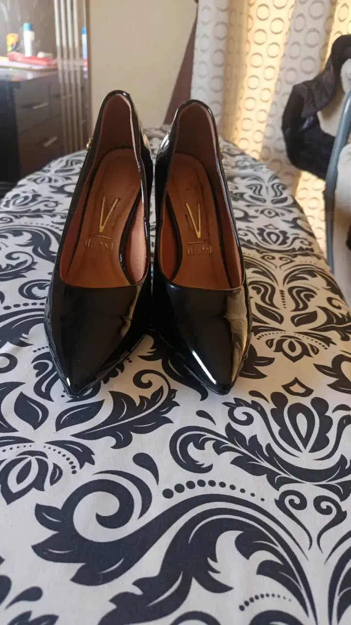 Zapatos de Tacón Negro Charol para Mujer - 3