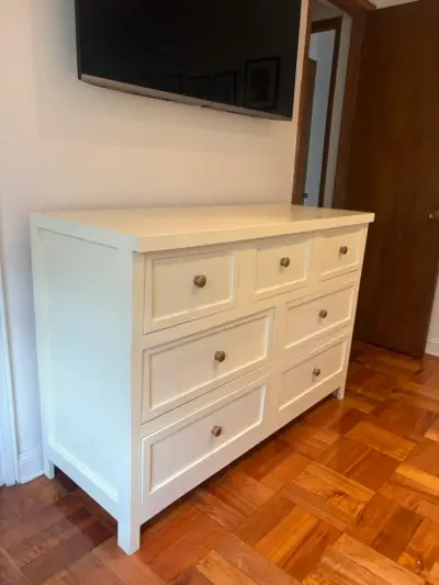 Cómoda de Madera Blanca con Cajones - miniatura 5