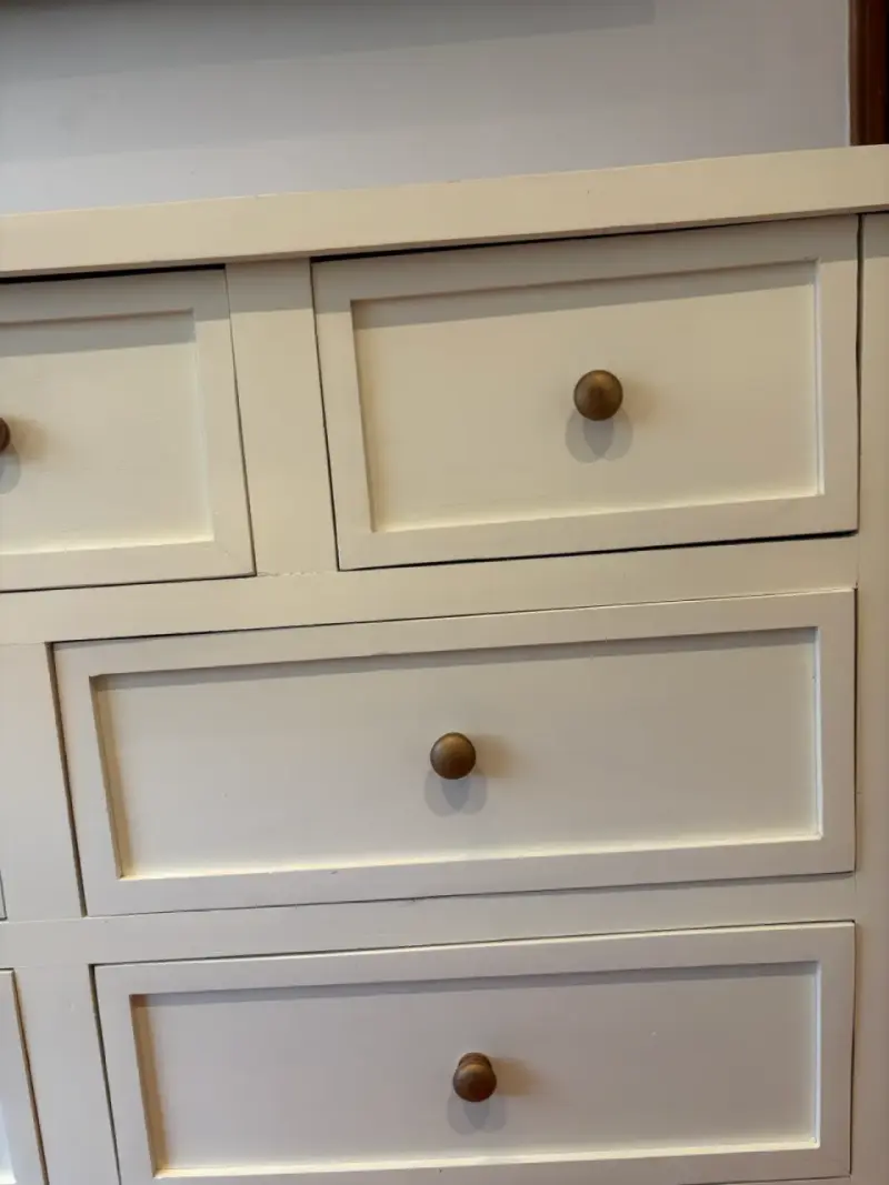 Cómoda de Madera Blanca con Cajones - 6