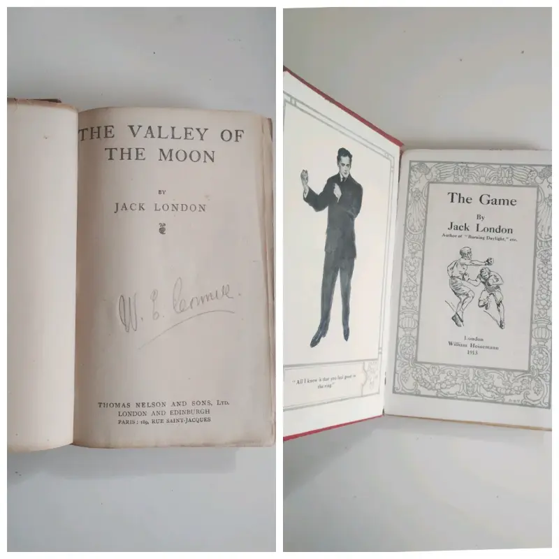 Libros antiguos de Jack London 'The Game' y 'The Valley of the Moon' - 2