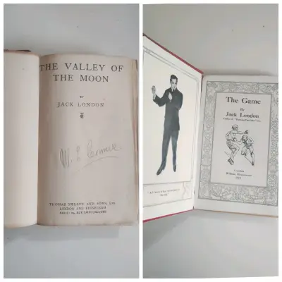 Libros antiguos de Jack London 'The Game' y 'The Valley of the Moon' - miniatura 2