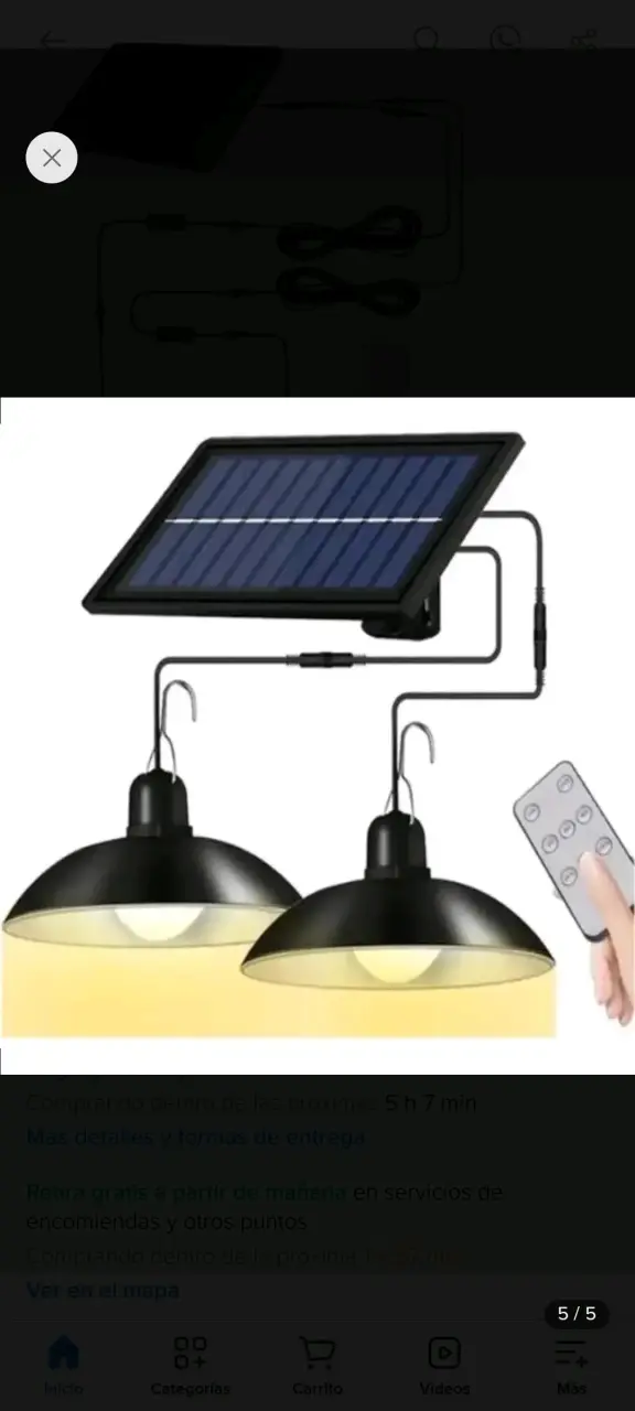 Lámparas LED solares con control remoto - 1
