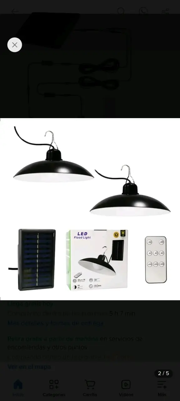 Lámparas LED solares con control remoto - 2