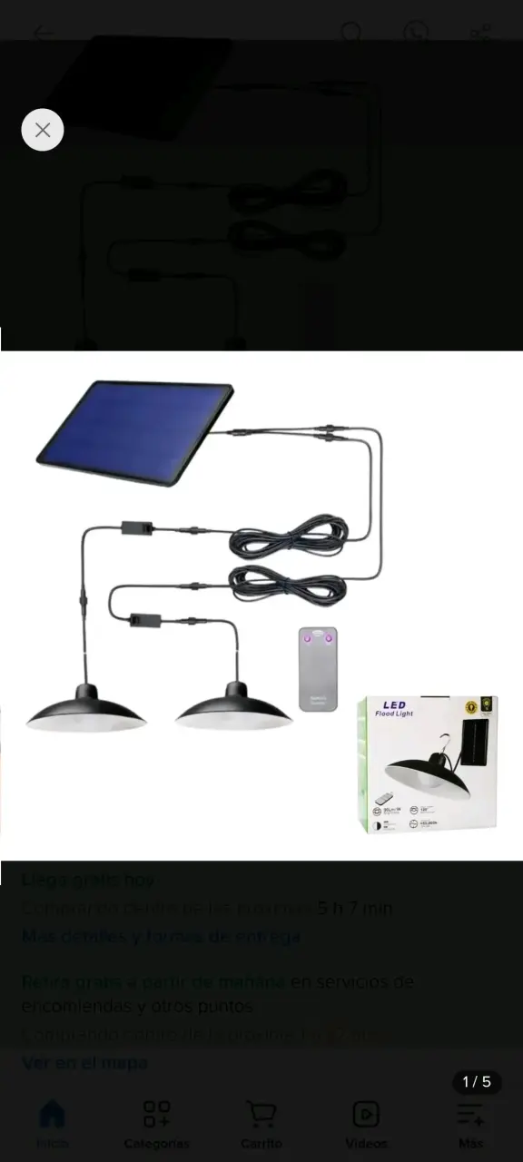 Lámparas LED solares con control remoto - 3