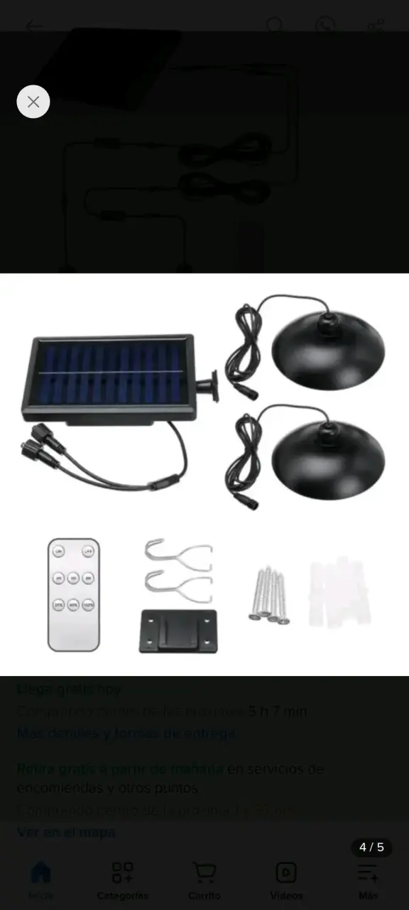 Lámparas LED solares con control remoto - 4