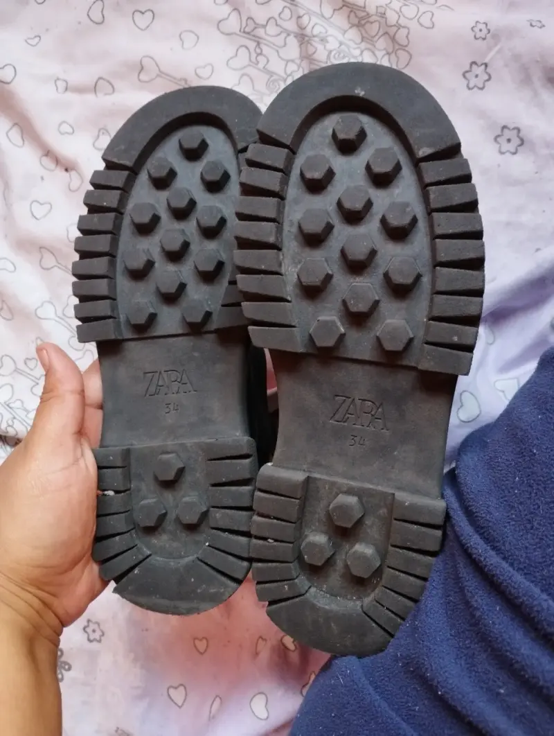 Botines negros de plataforma Zara talla 34 - 3