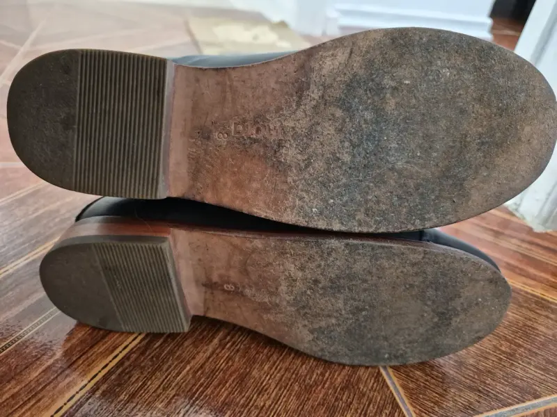 Botines 100% de cuero negro - 3