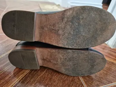 Botines 100% de cuero negro - miniatura 3