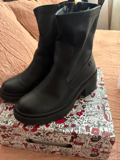 Botín negro mujer,sandalia Rosa,zapato en punta - miniatura 1