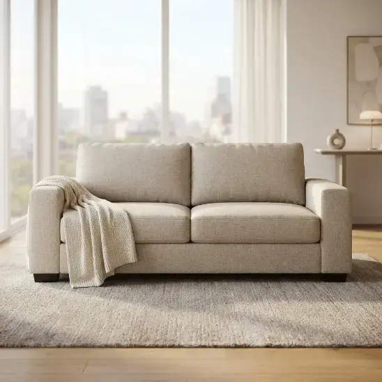 Sofá de 3 cuerpos beige NUEVO